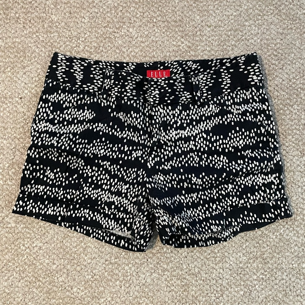 Elle Black & White Shorts